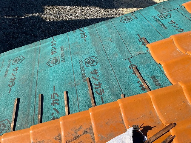 甲府市　瓦屋根工事